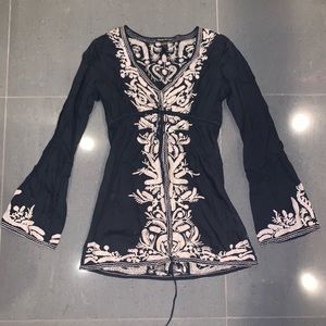 Lucky brand bell sleeved shirt